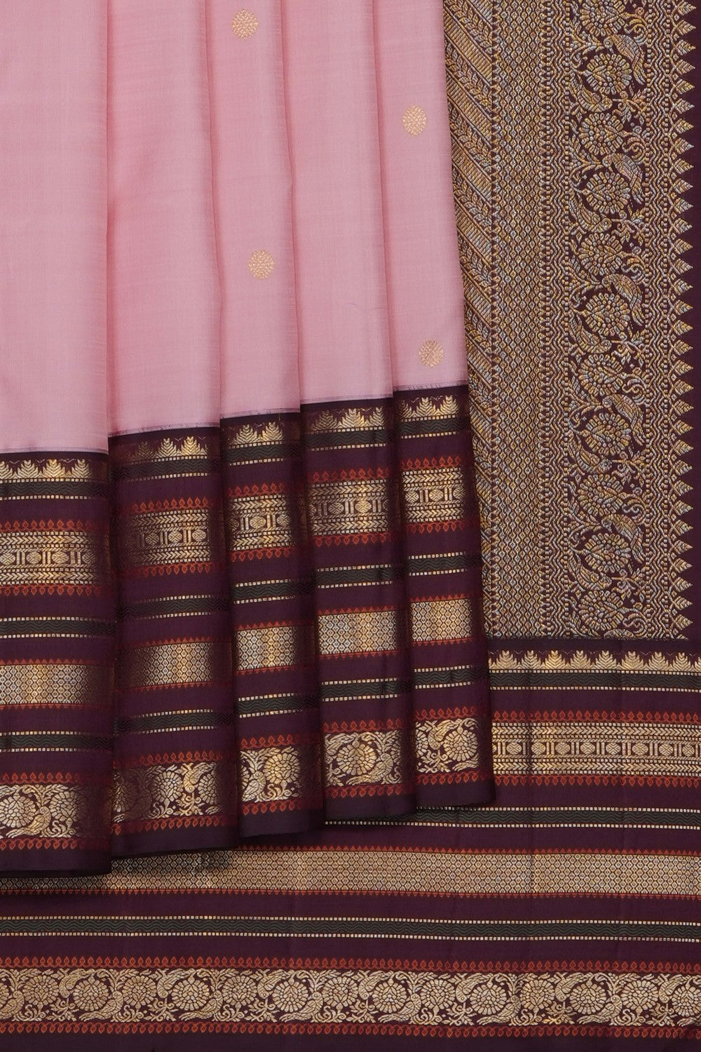 Image of Pink Arani Silk Saree