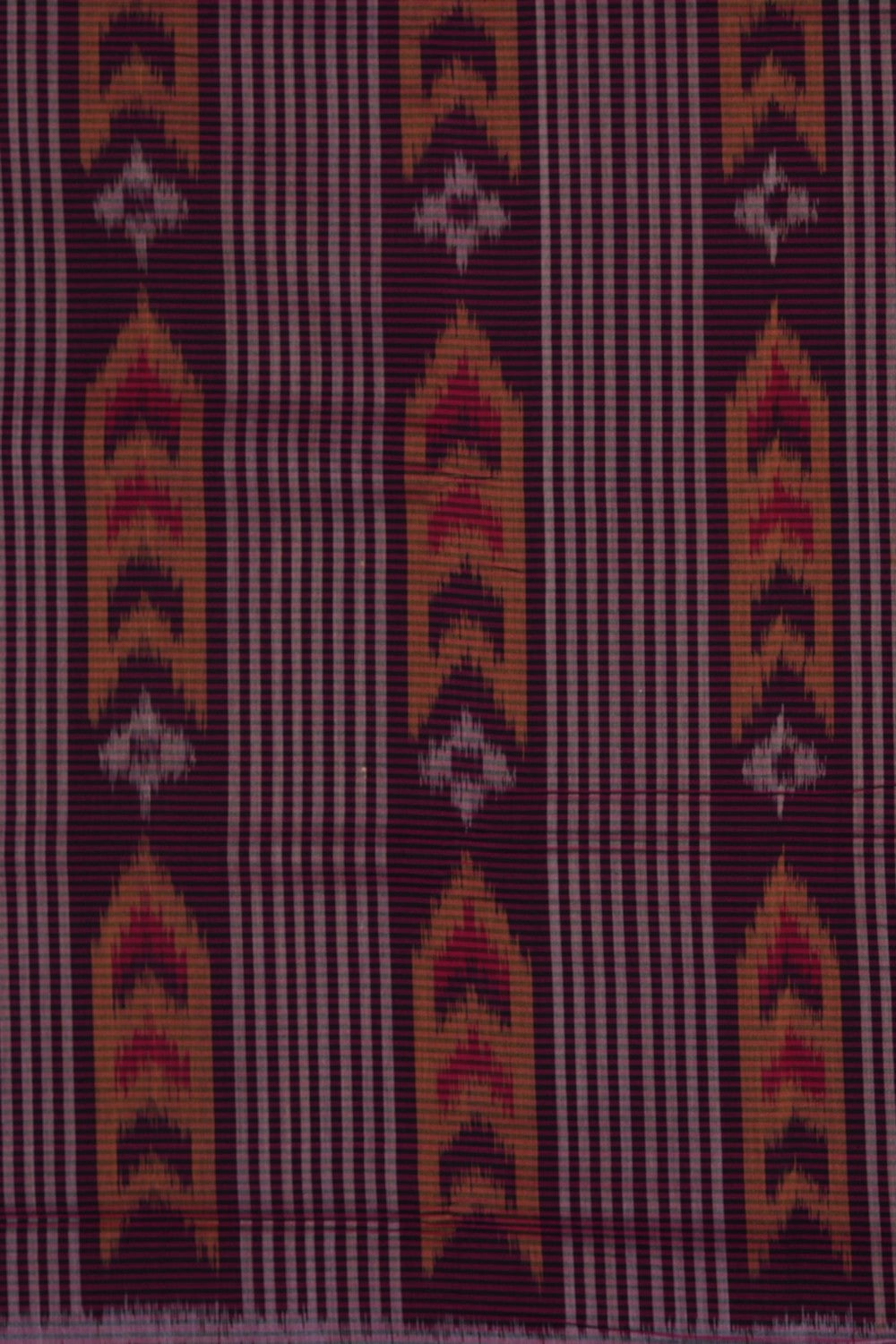Image of Maroon Pochampally Ikat Cotton Saree