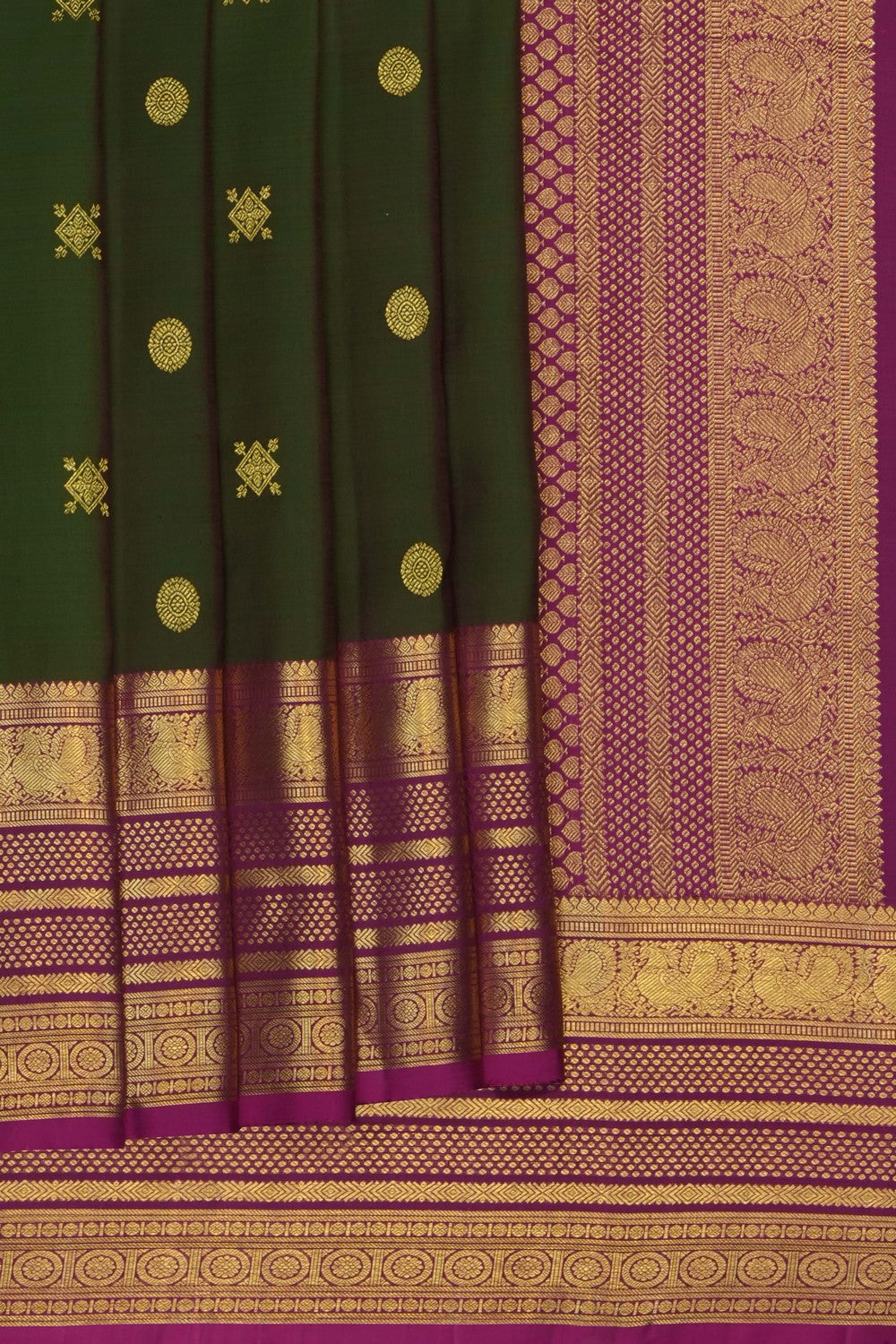 Image of Green South Silk Saree