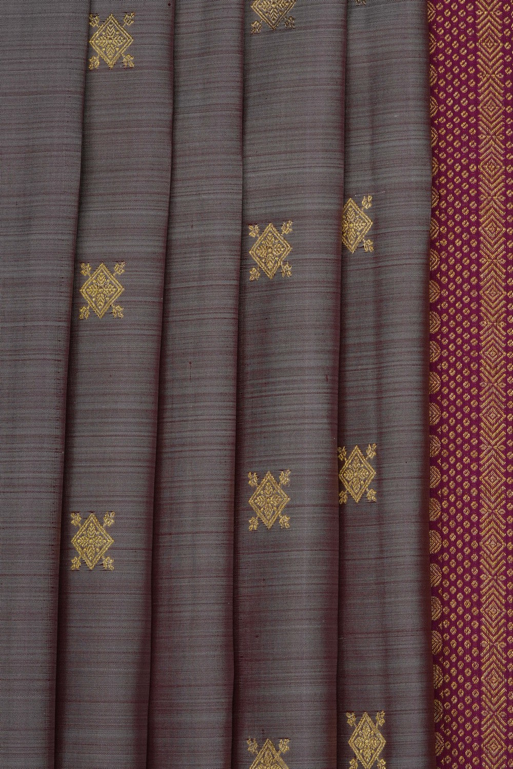 Image of Grey South Silk Saree