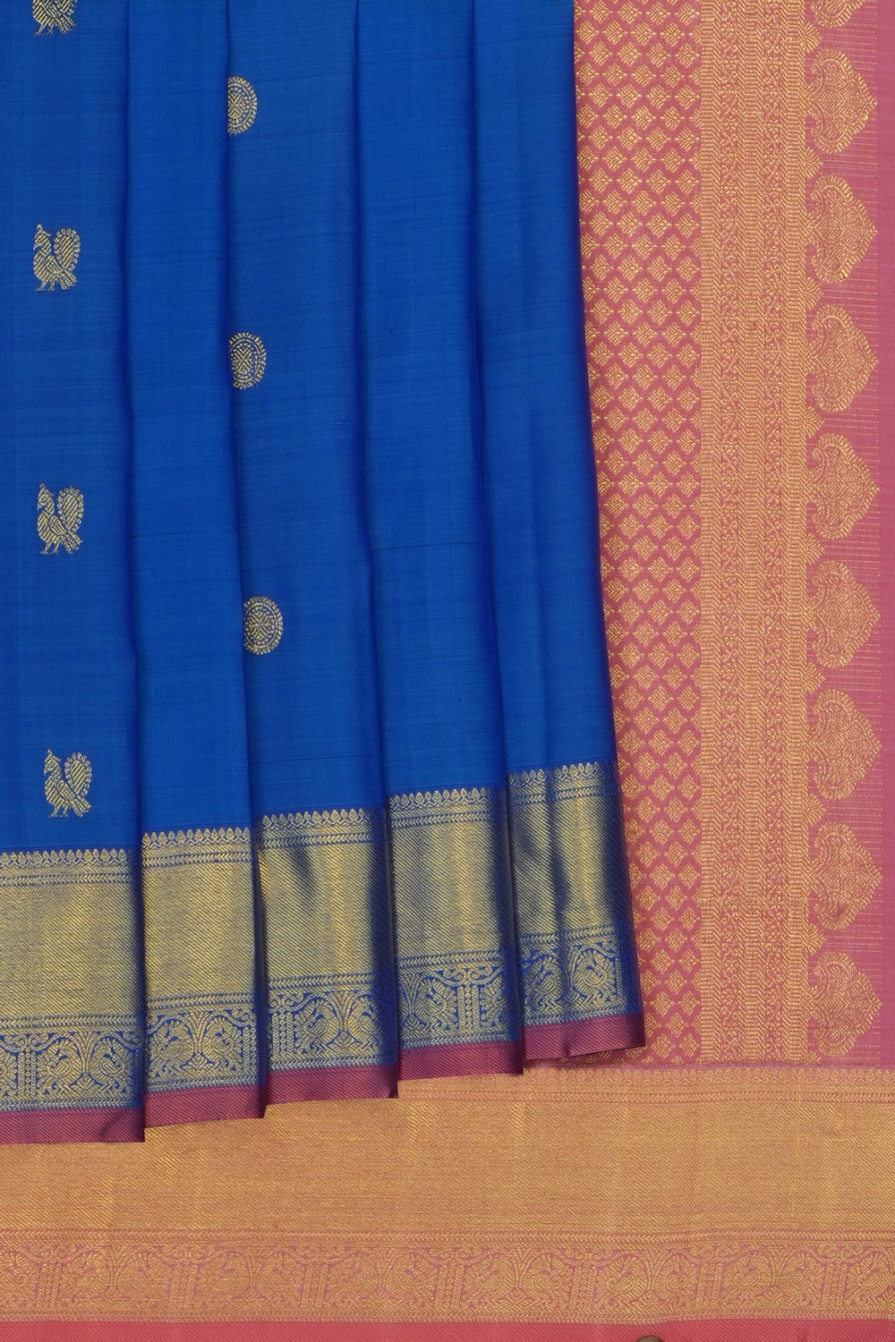 Image of Blue South Silk Saree
