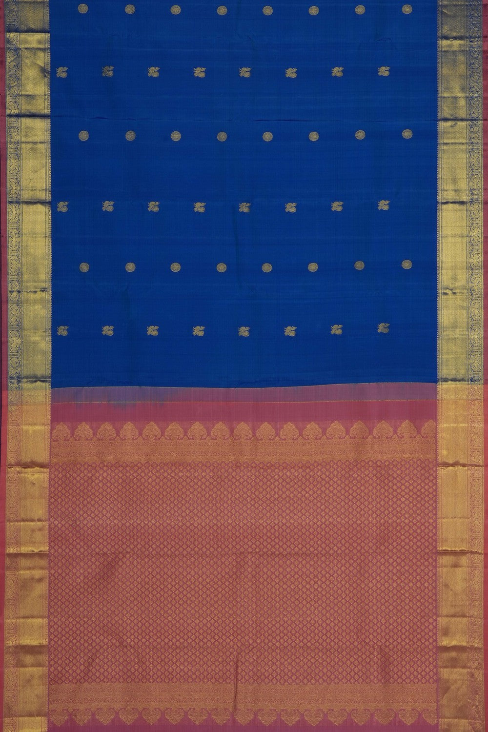 Image of Blue South Silk Saree