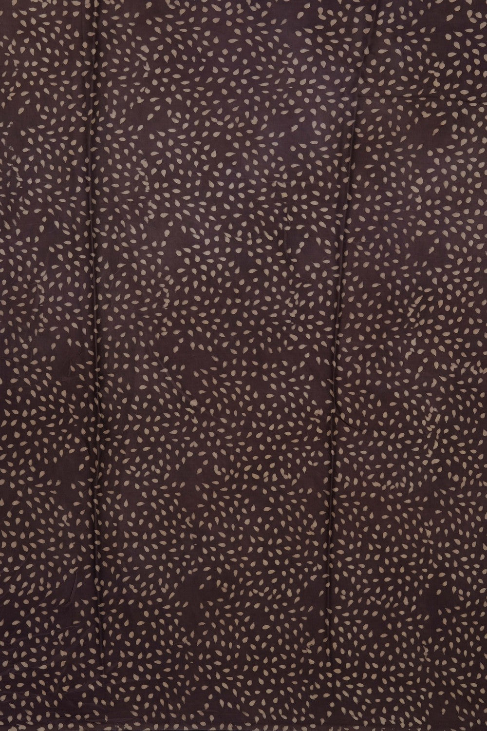 Image of Brown Ajrakh Printed Silk Saree