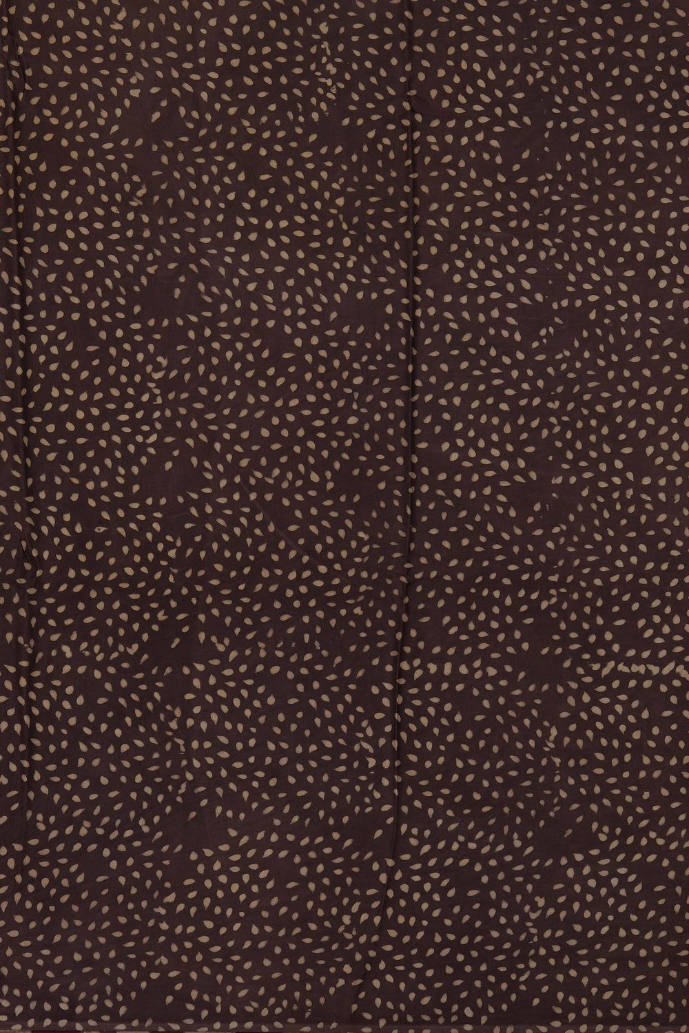Image of Brown Ajrakh Printed Silk Saree