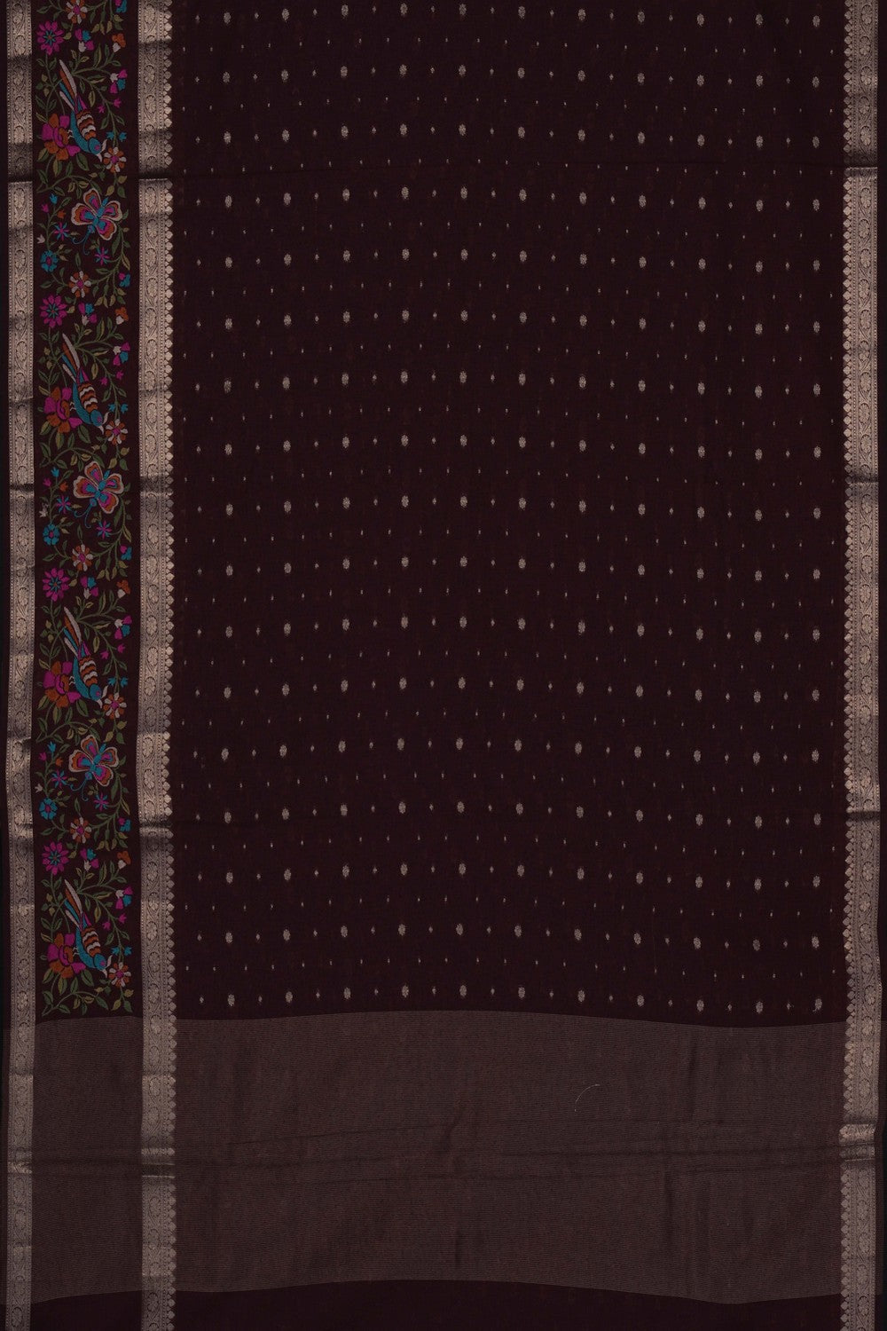 Image of Brown Tussar Saree