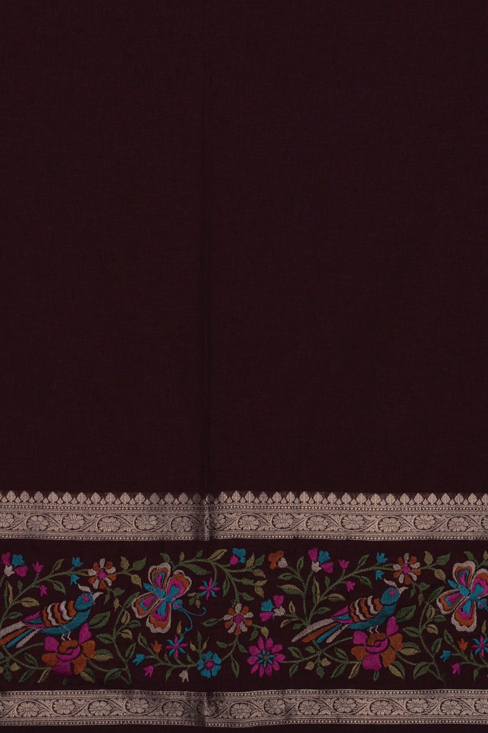 Image of Brown Tussar Saree