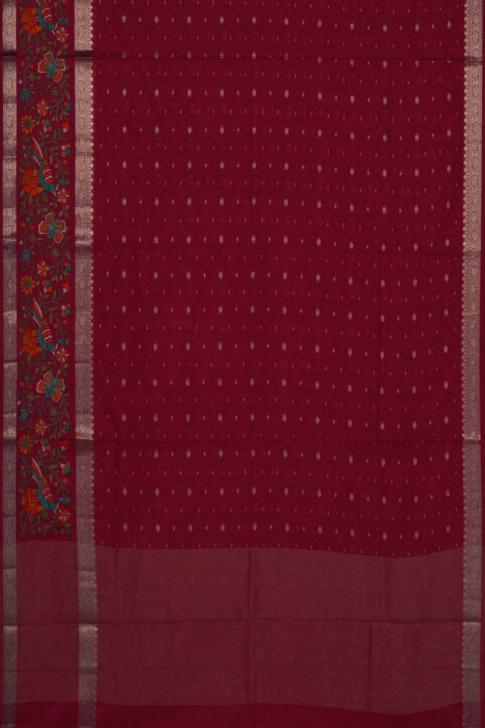 Image of Red Tussar Saree