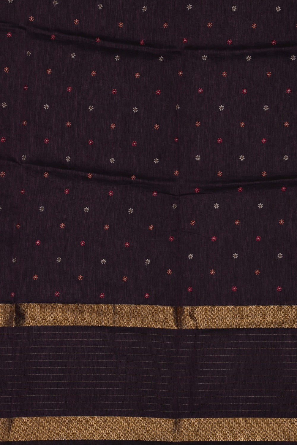Image of Brown Linen Saree