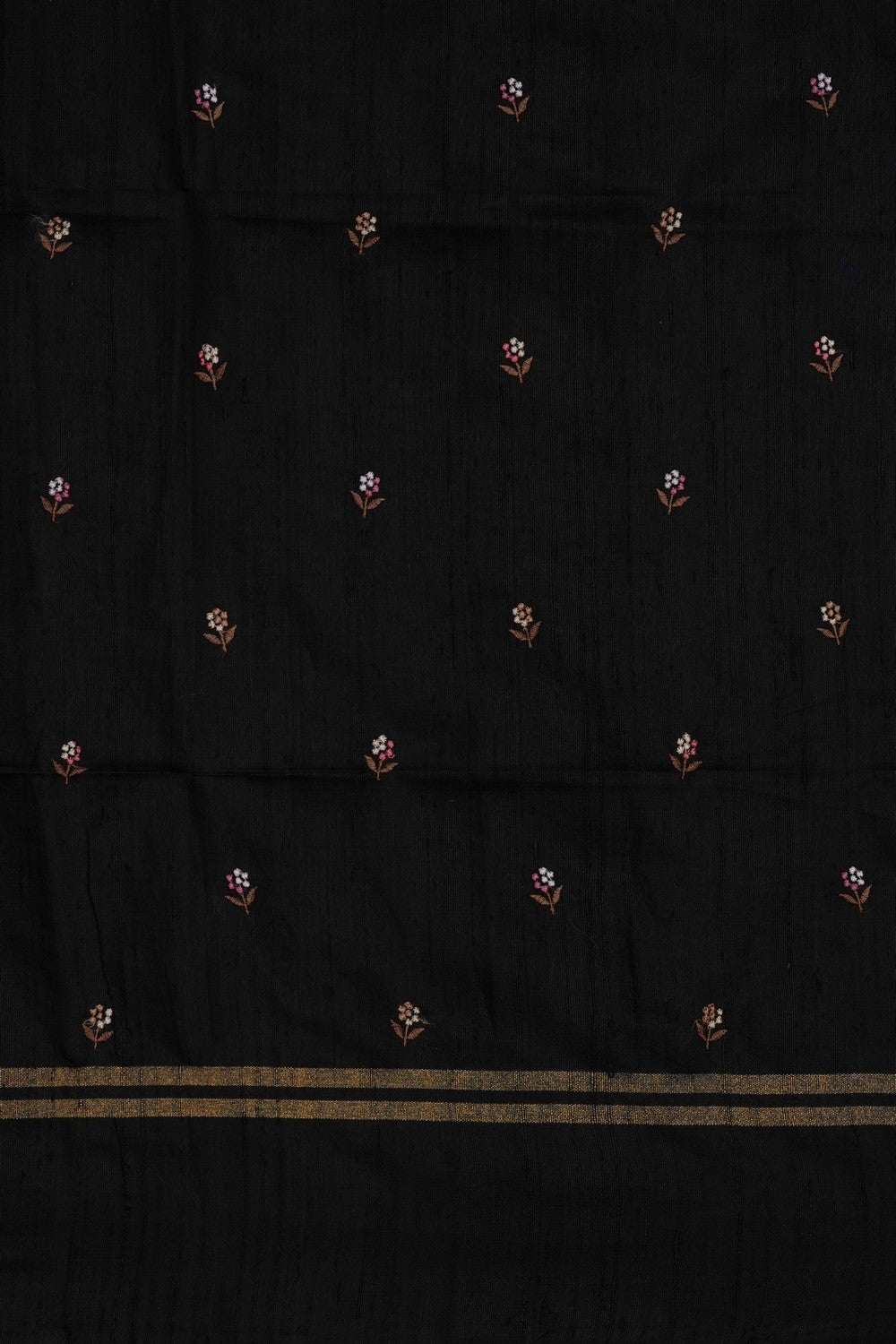 Image of Black Desi Tussar Silk Saree