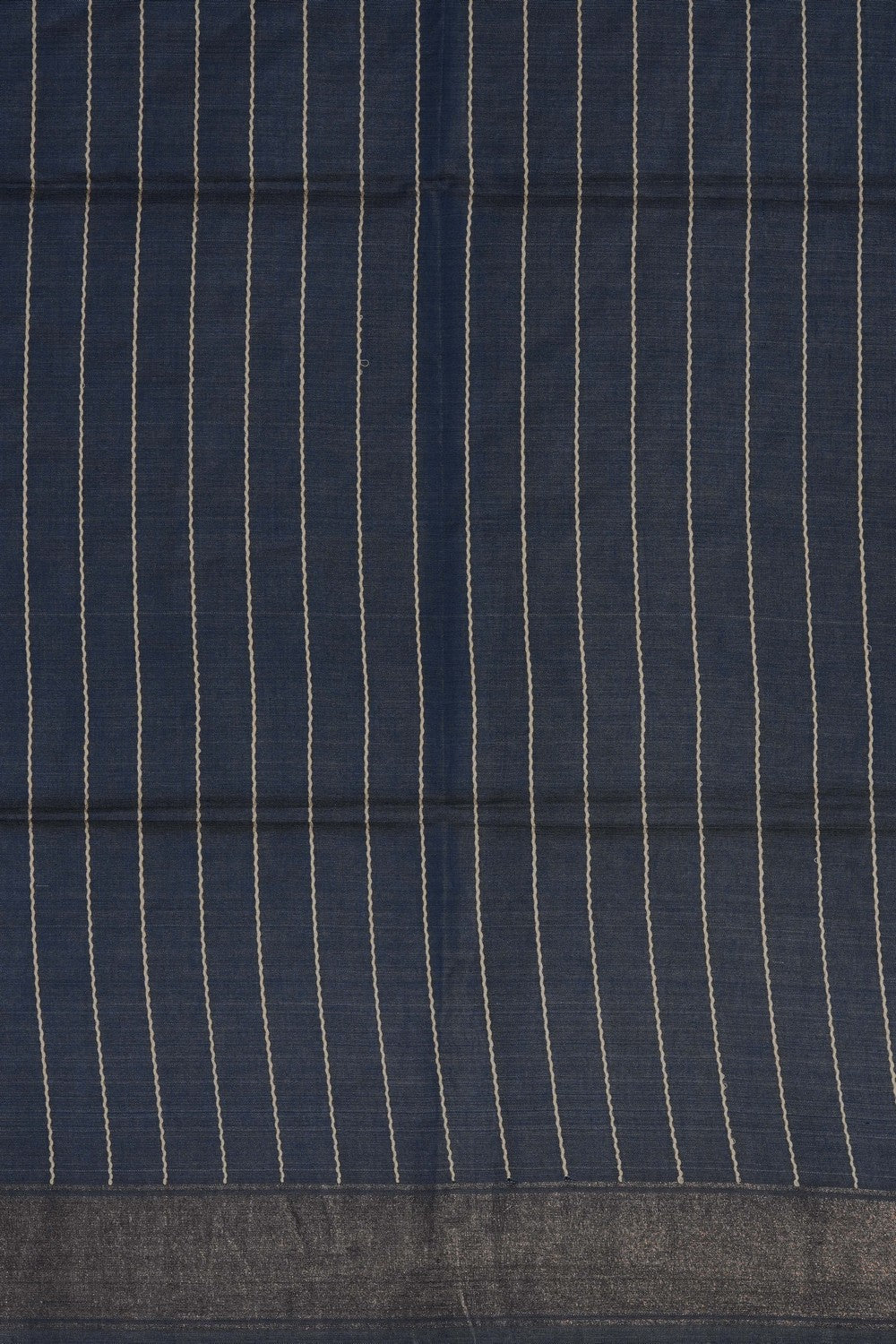 Image of Grey Desi Tussar Silk Saree
