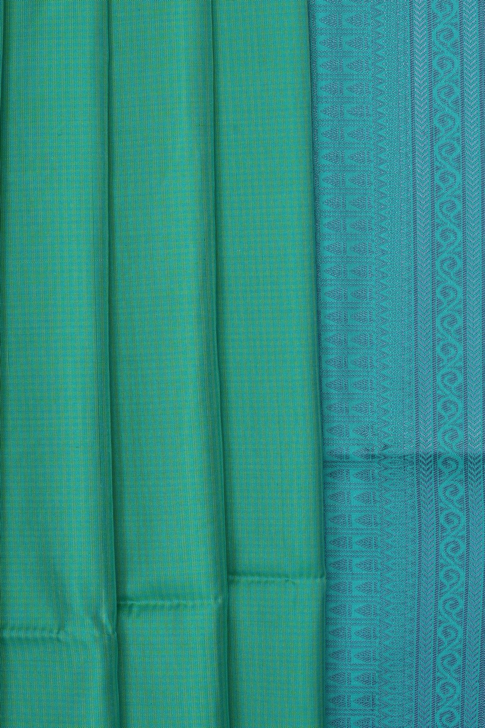Image of Sea-Green Pure Silk Saree