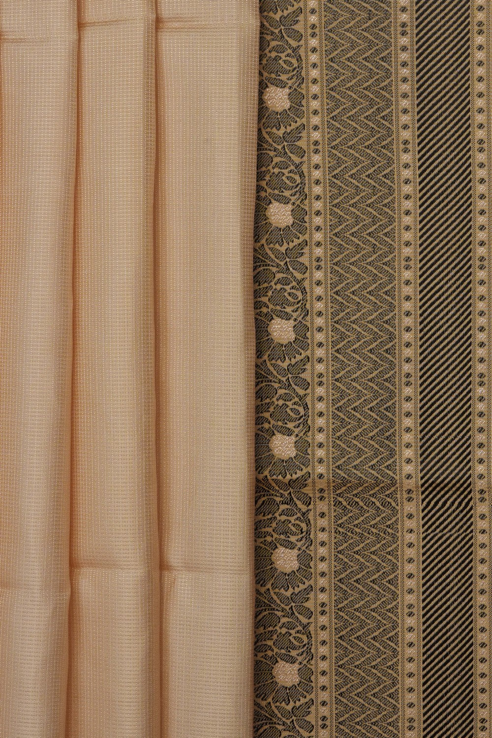 Image of Classy Beige Pure Silk Saree