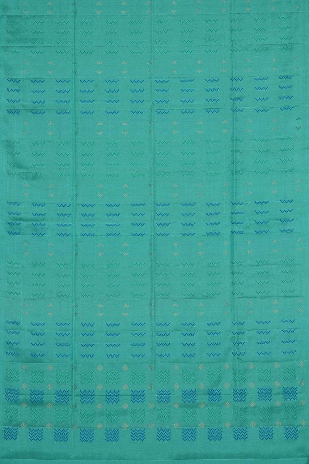 Image of Sea-Green Pure Silk Saree