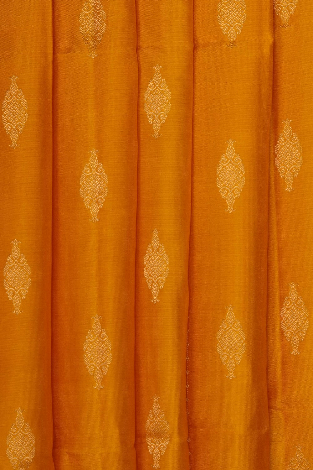 Image of Mustard Pure Silk Saree