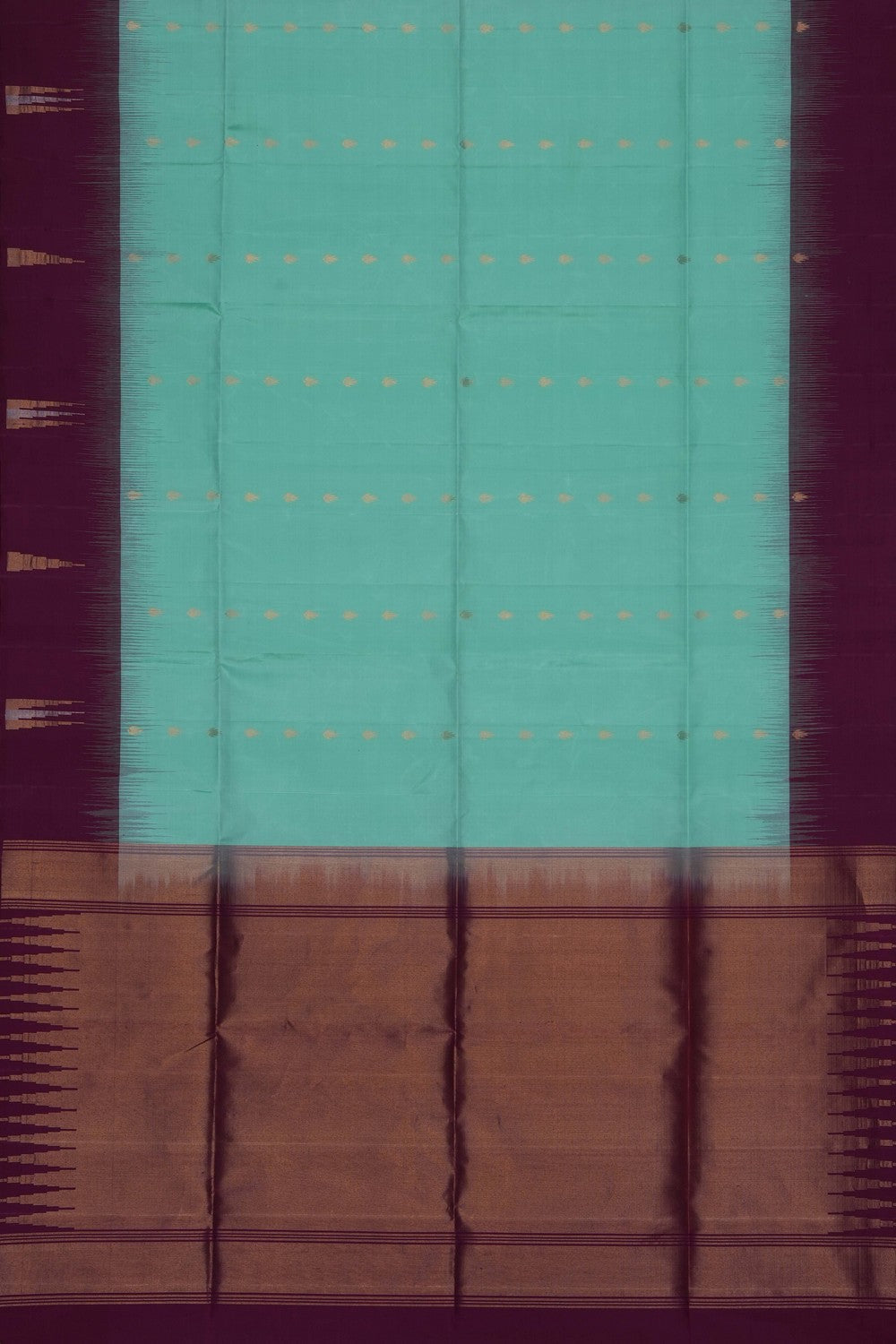 Image of Sea-Green Pure Silk Saree