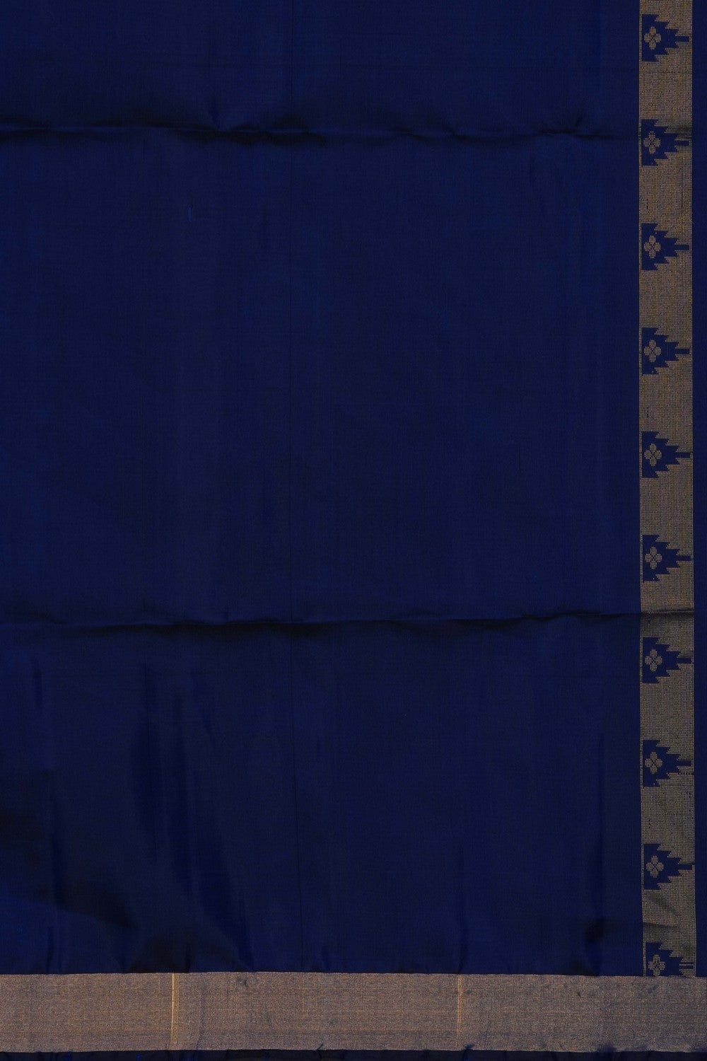 Image of Navy Blue Pure Silk Saree