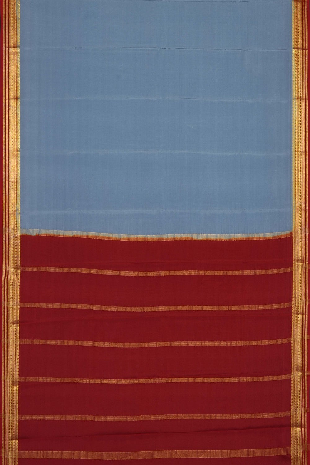 Image of Grey Crepe Saree