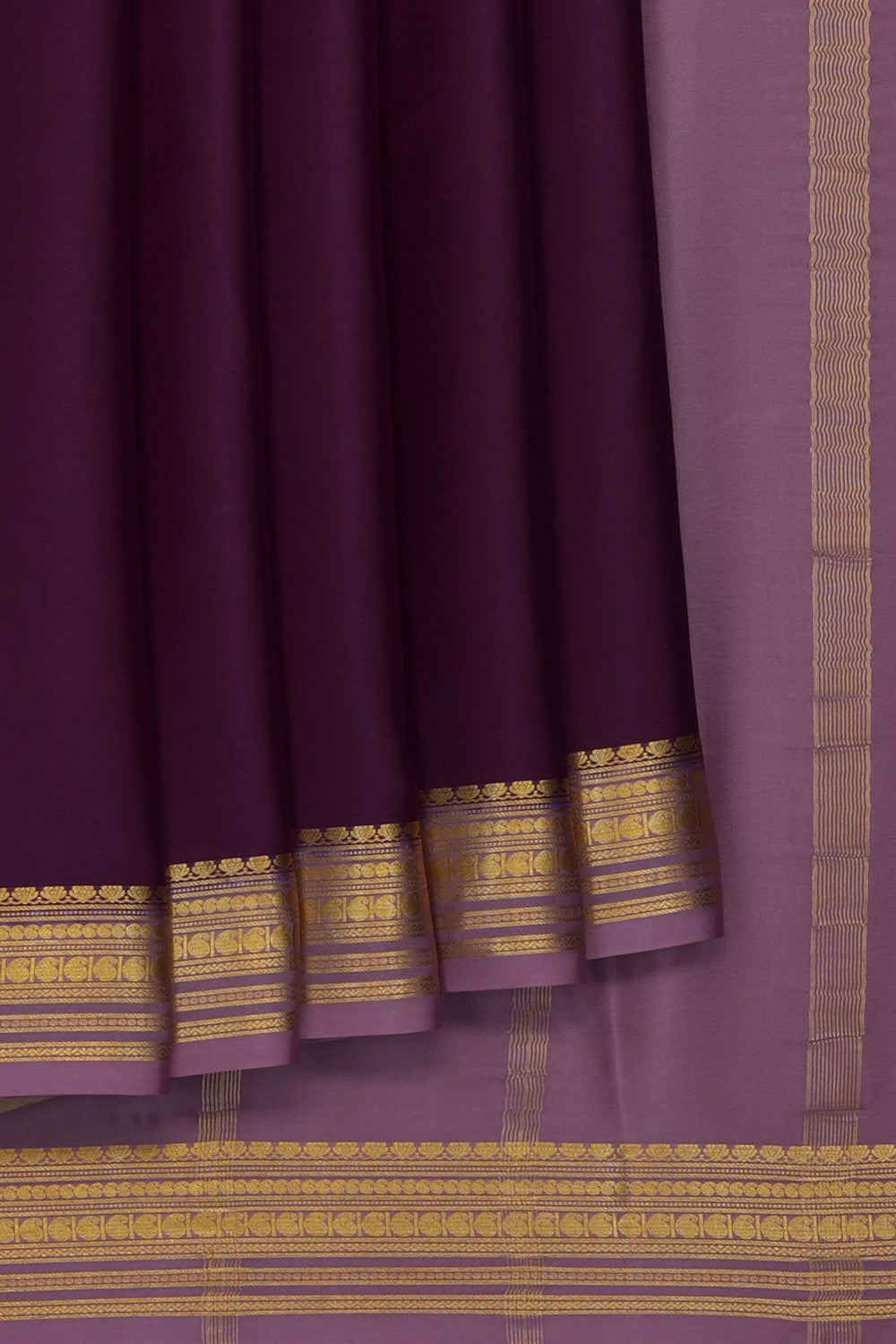 Image of Violet Crepe Saree