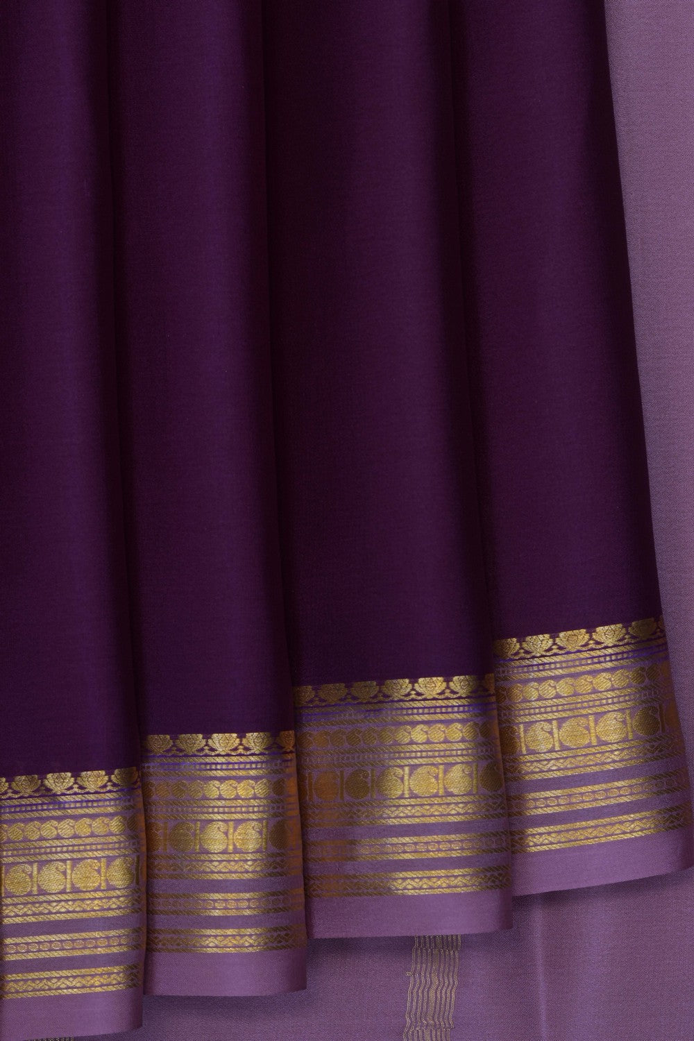 Image of Violet Crepe Saree