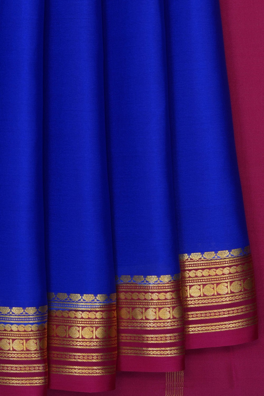 Image of Indigo Blue Crepe Saree