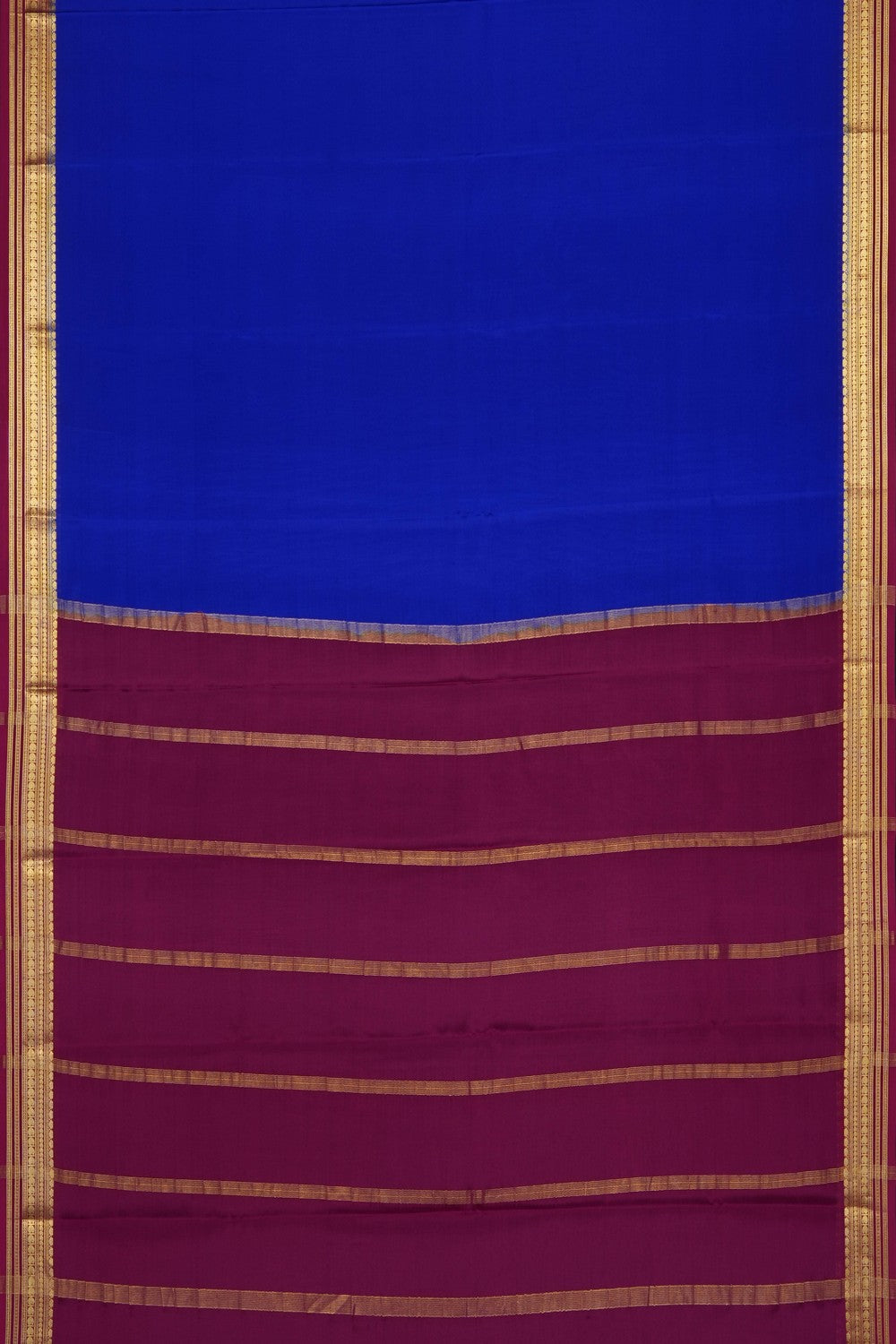 Image of Indigo Blue Crepe Saree