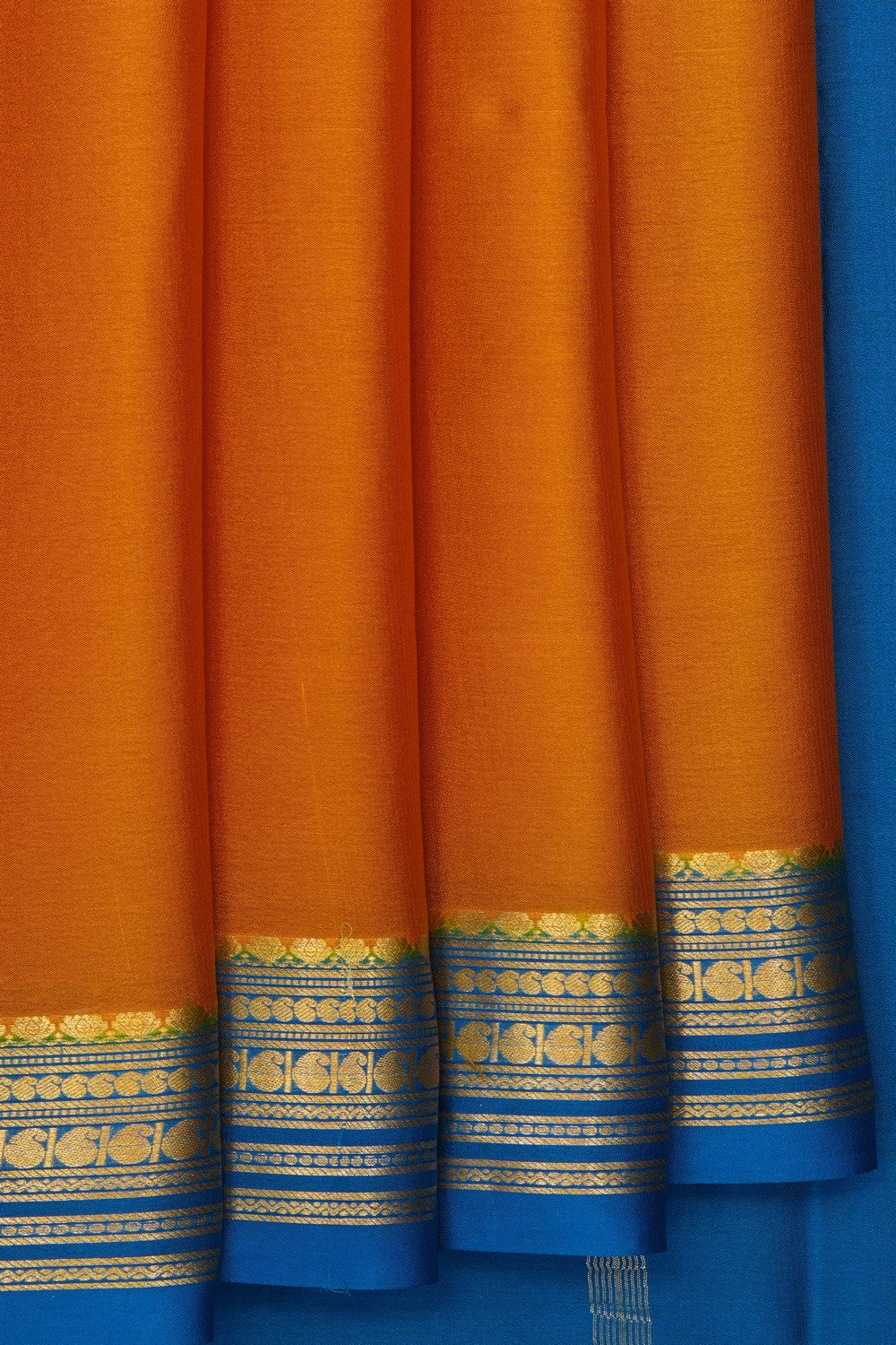 Image of Mustard Crepe Saree