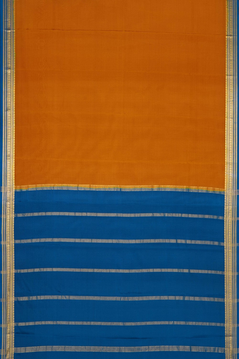 Image of Mustard Crepe Saree