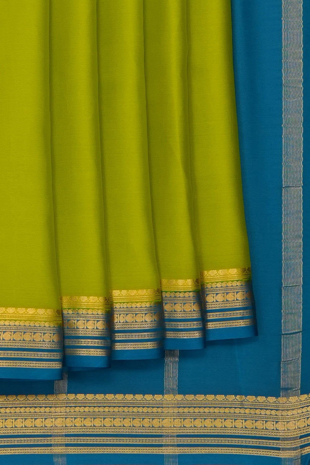 Image of Green Crepe Saree