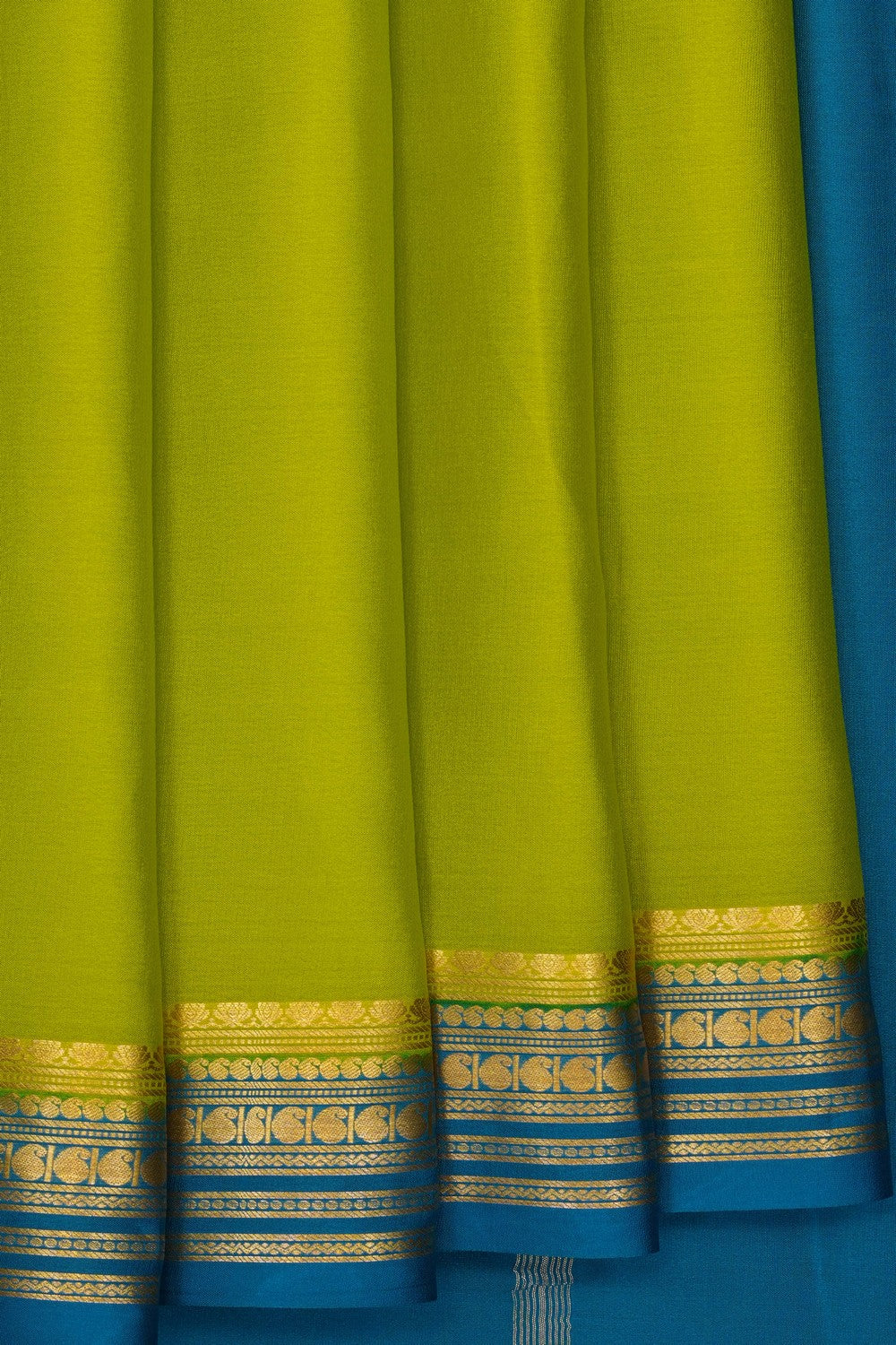 Image of Green Crepe Saree