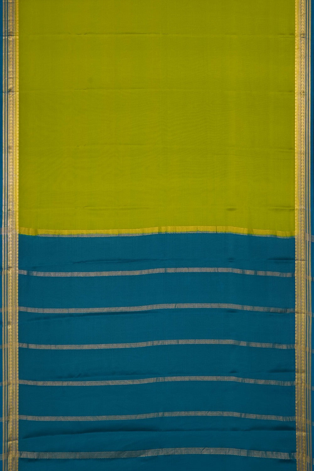 Image of Green Crepe Saree