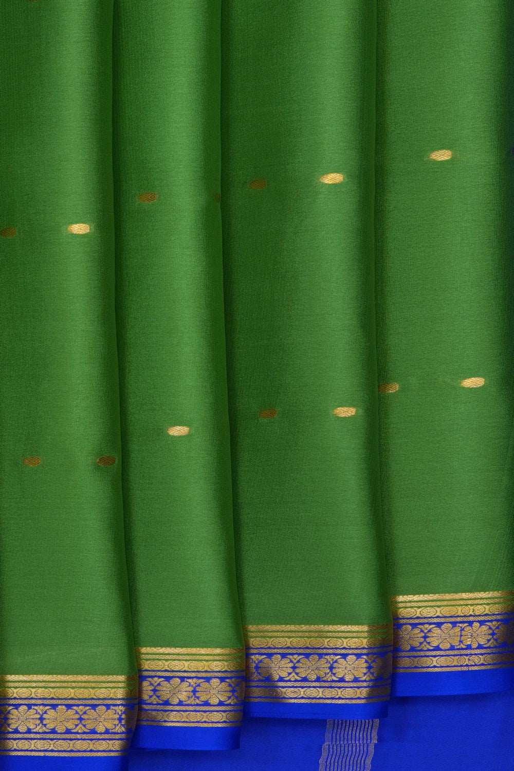 Image of Green Crepe Saree