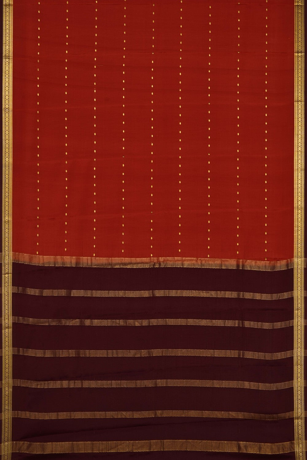 Image of Orange Crepe Saree