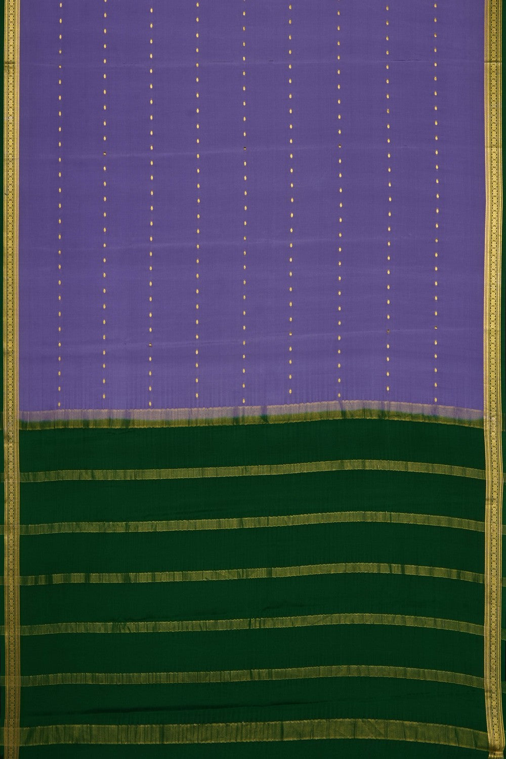 Image of Lavender-Purple Crepe Saree