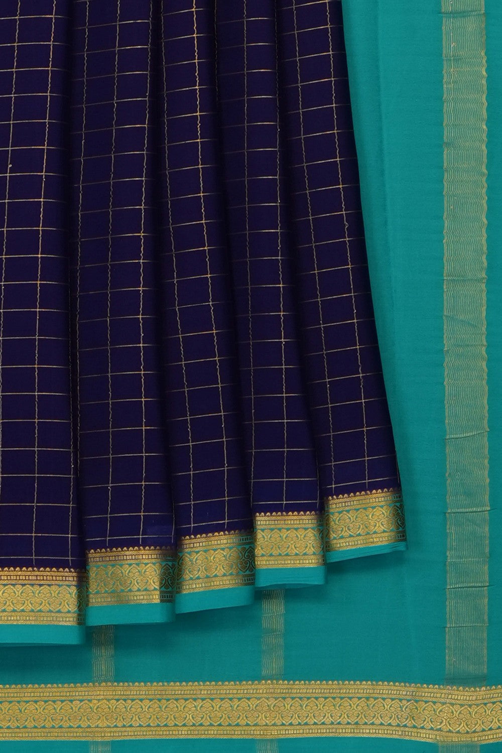 Image of Purple Crepe Saree