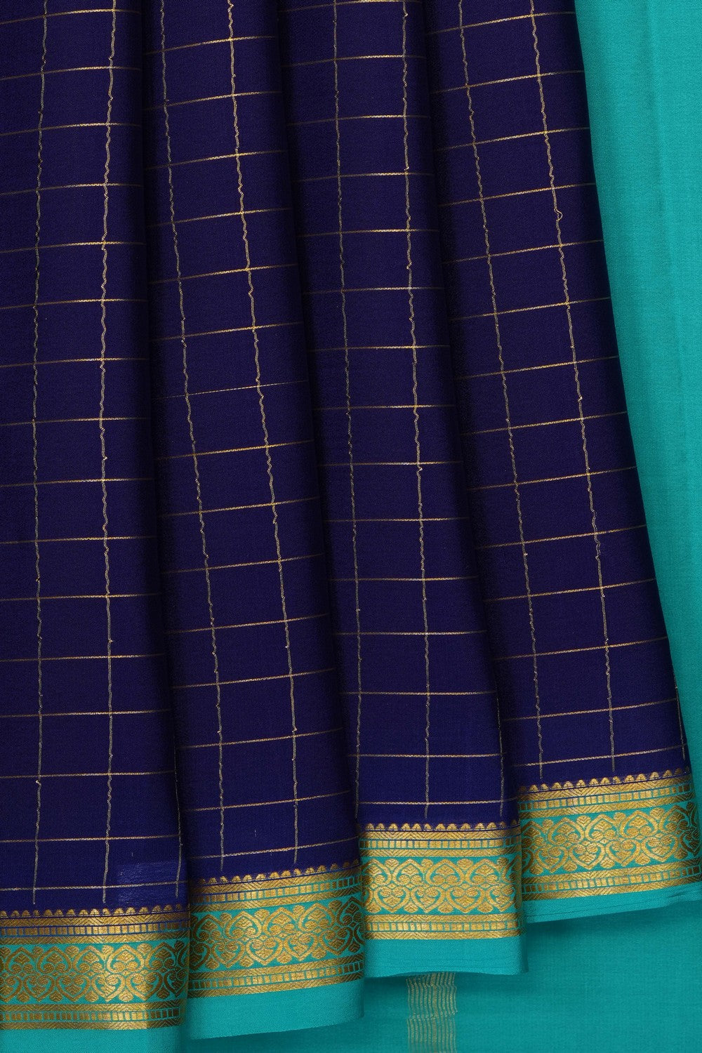Image of Purple Crepe Saree