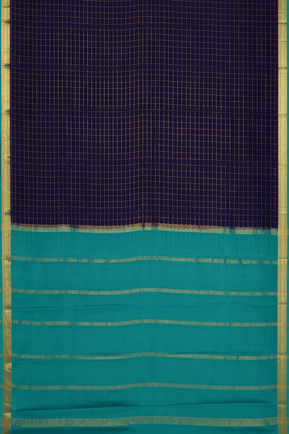 Image of Purple Crepe Saree
