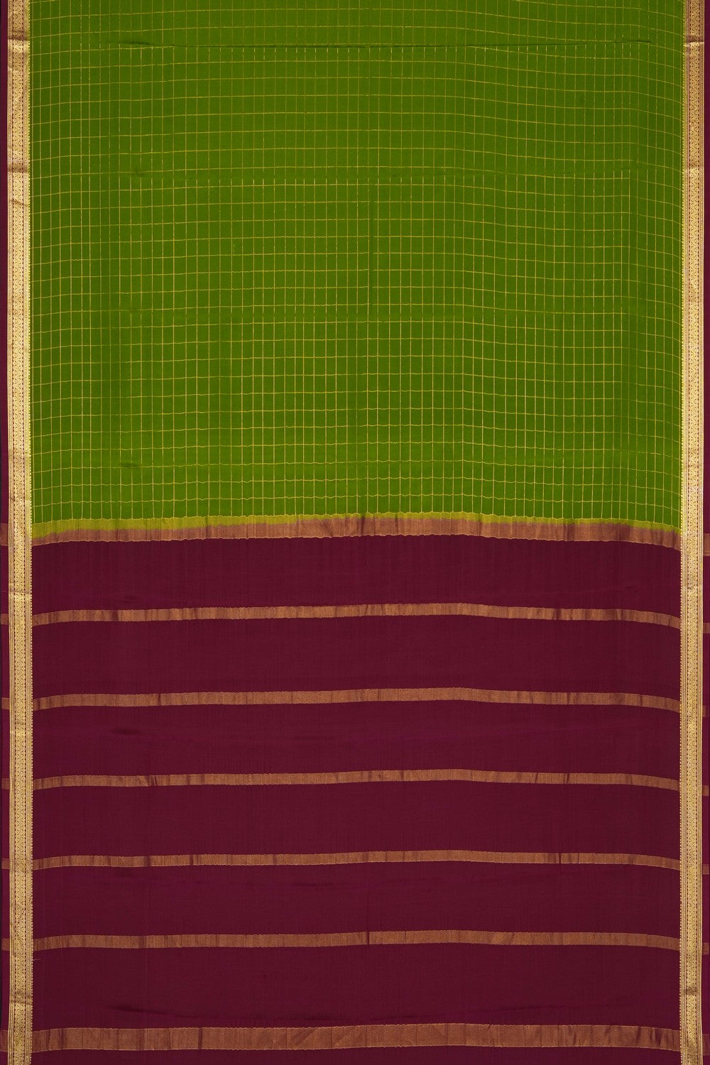 Image of Green Crepe Saree
