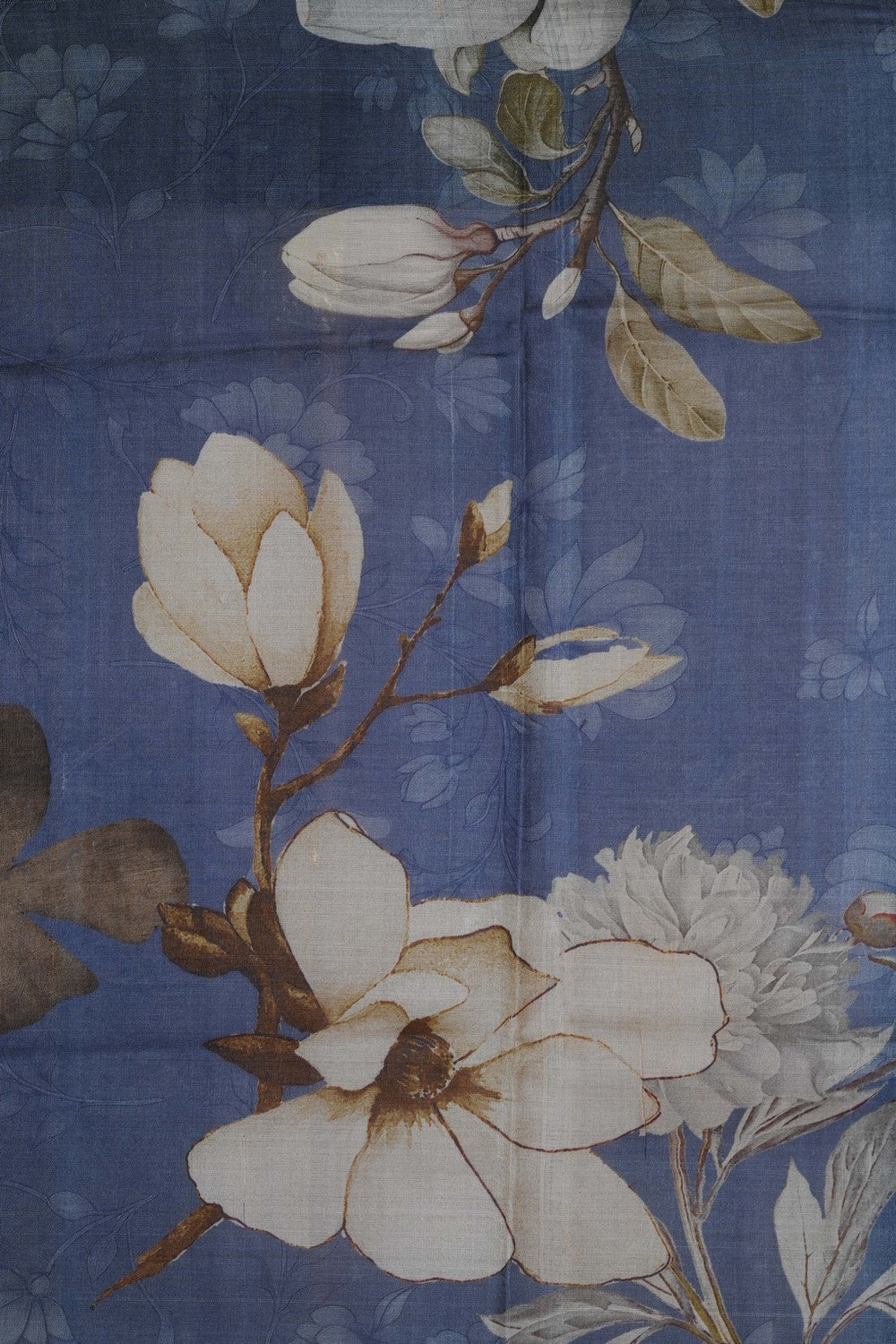 Image of Grey Desi Tussar Silk Saree
