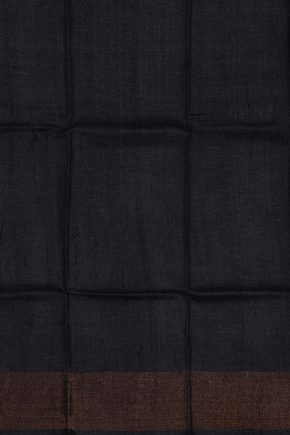 Image of Black Desi Tussar Silk Saree