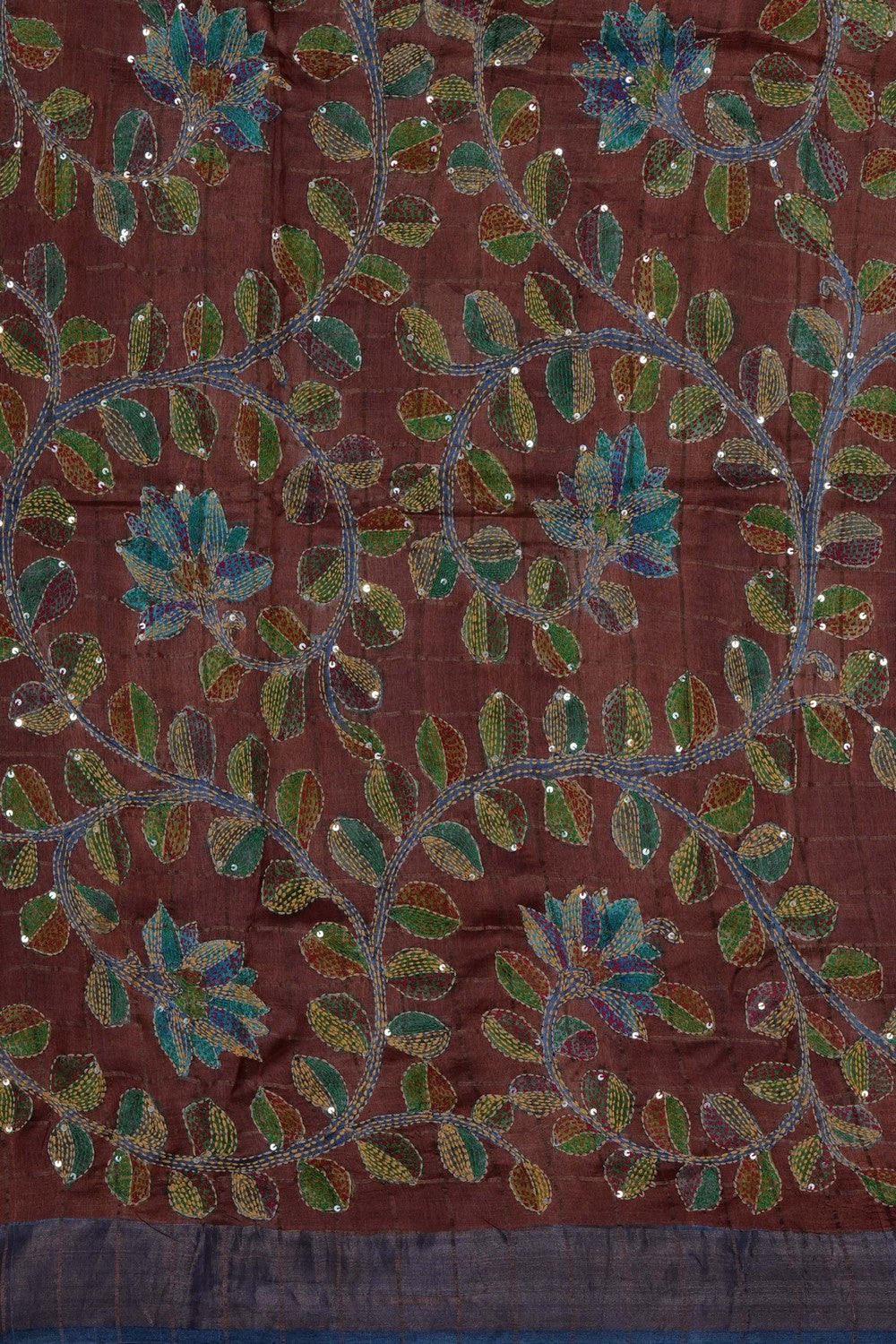 Image of Green Desi Tussar Silk Saree