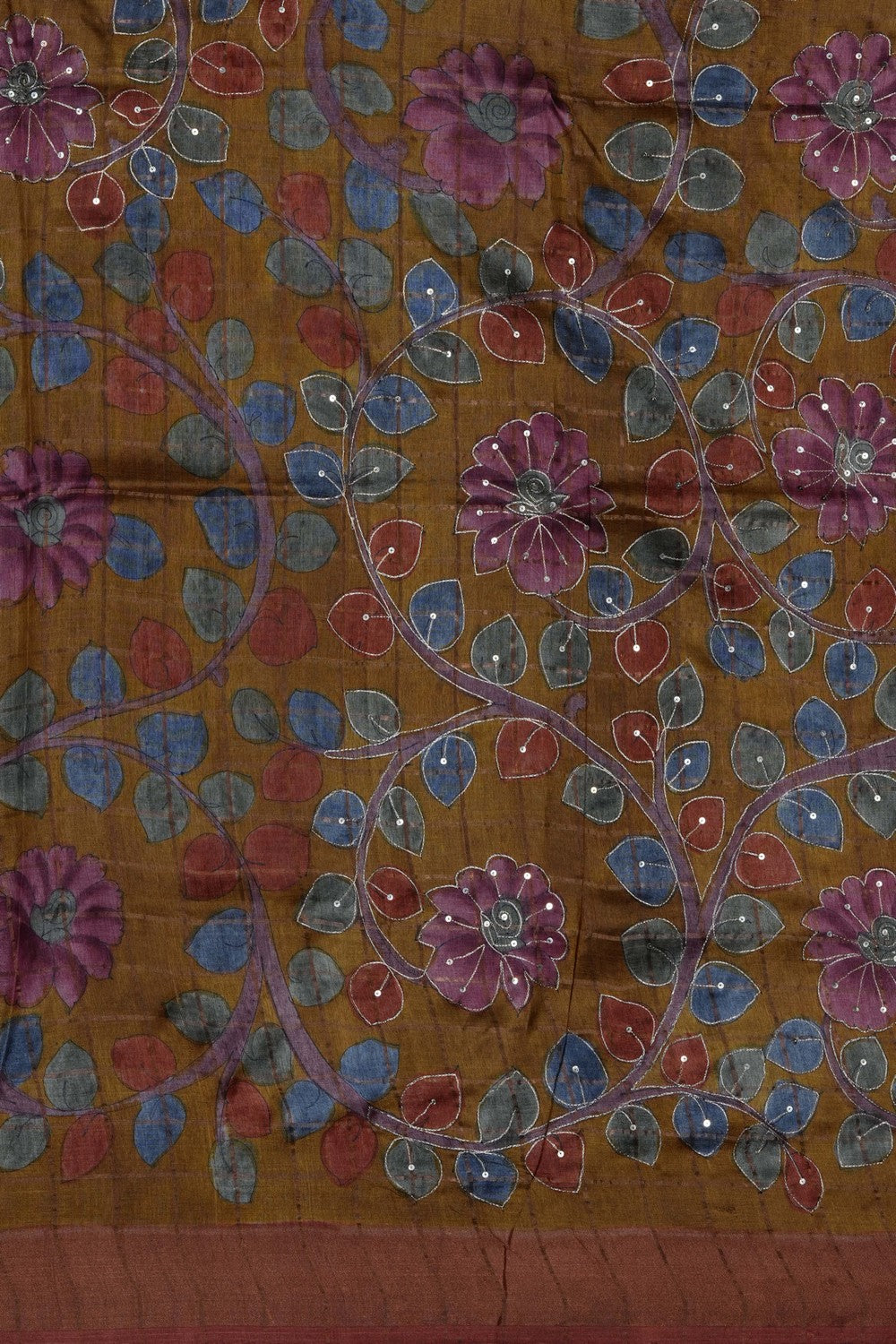 Image of Black Desi Tussar Silk Saree