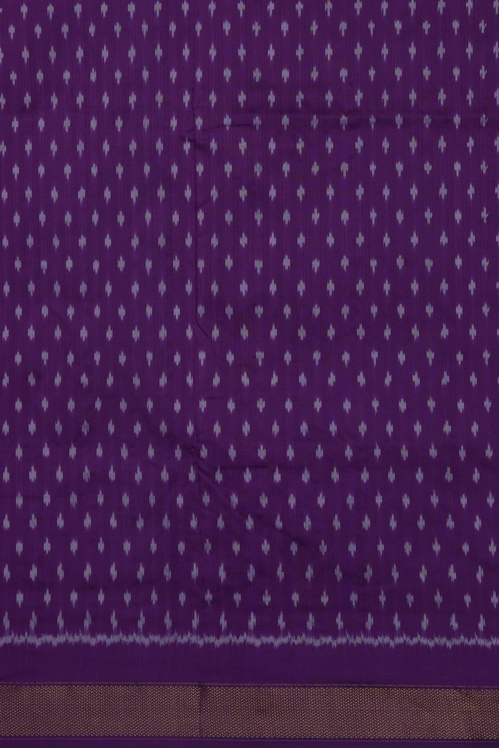 Image of Purple Pochampally Ikat Silk Saree
