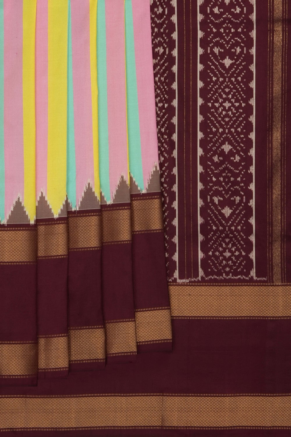 Image of Pochampally Ikat Silk Saree