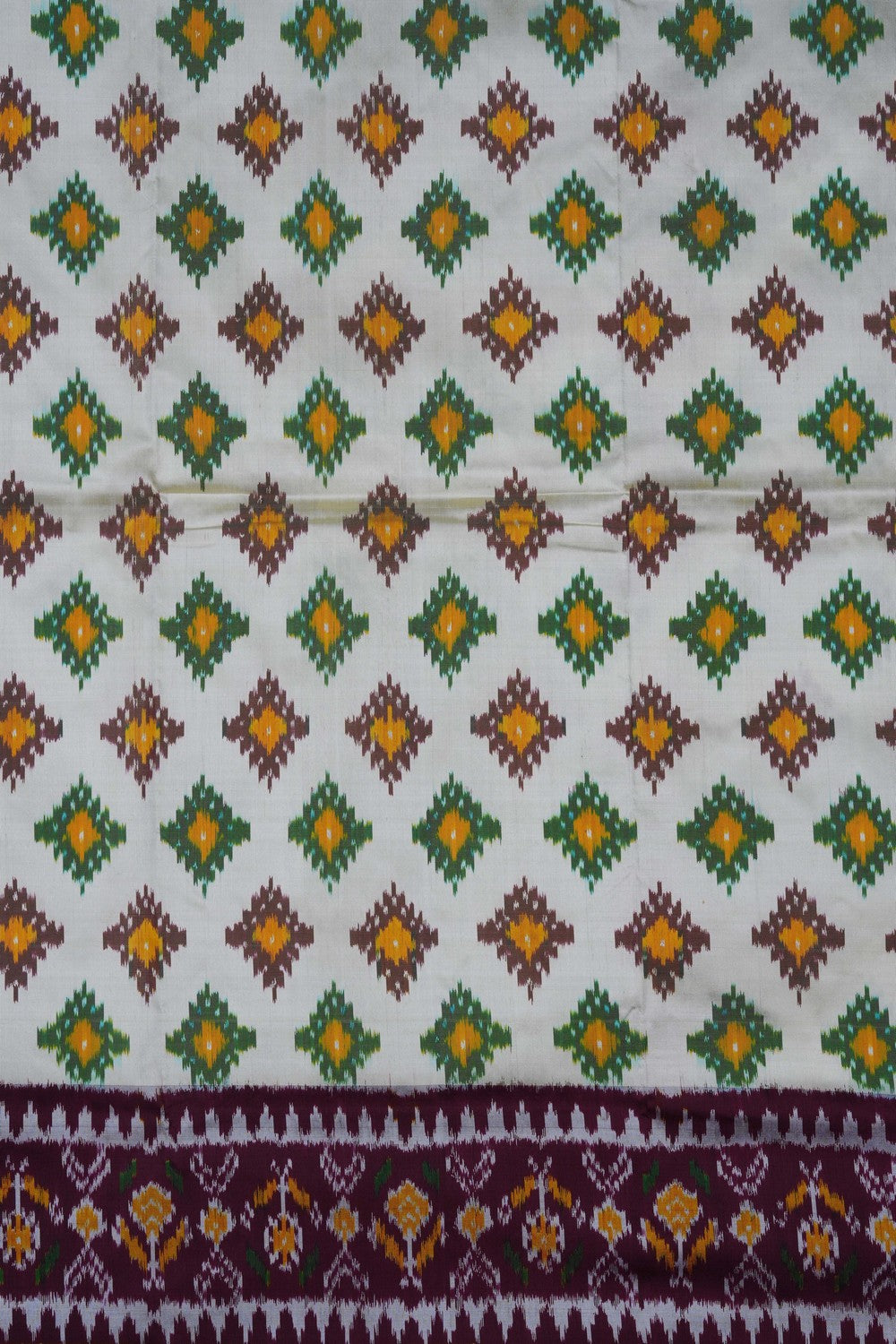Image of Pochampally Ikat Pavada Unstitched Set