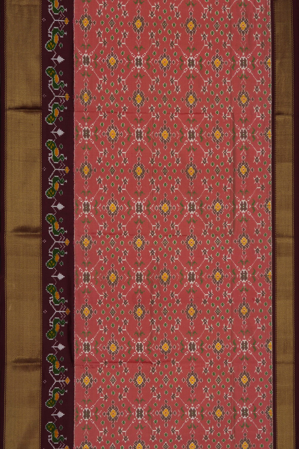 Image of Pochampally Ikat Pavada Unstitched Set