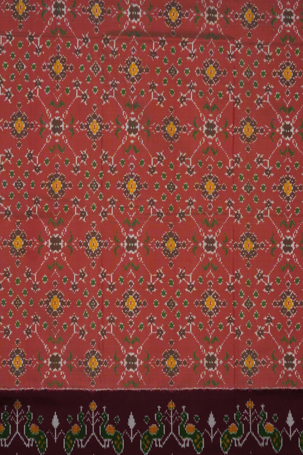 Image of Pochampally Ikat Pavada Unstitched Set