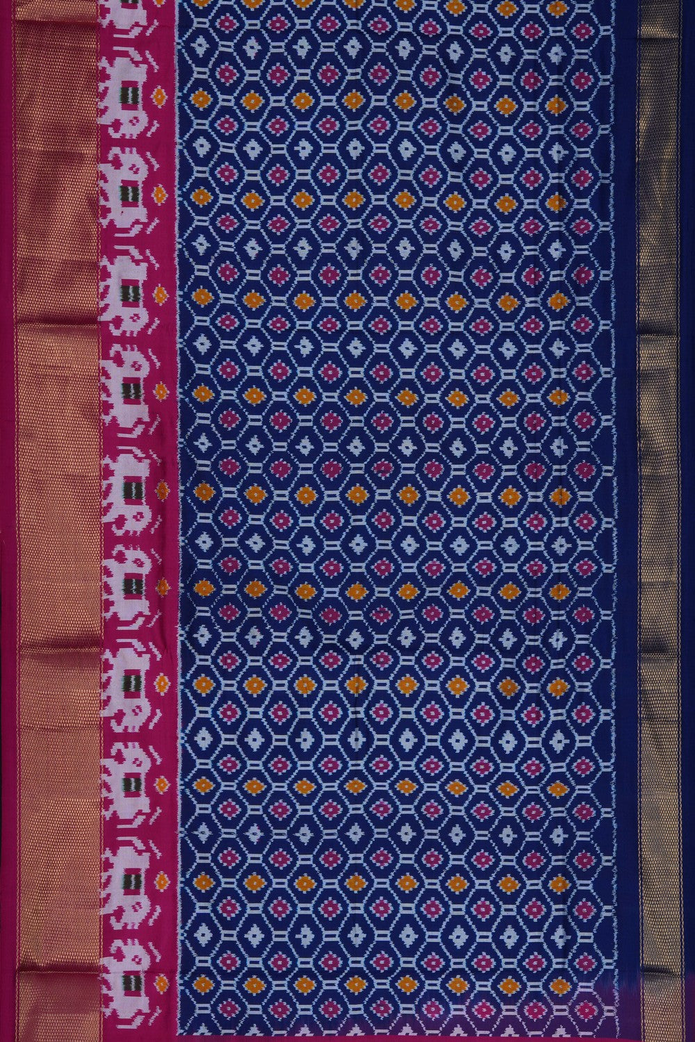 Image of Pochampally Ikat Pavada Unstitched Set