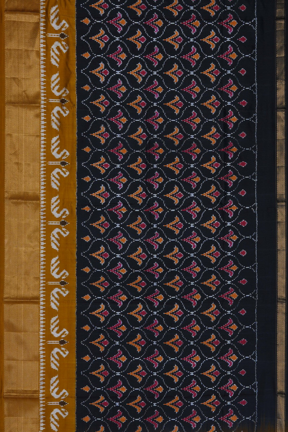 Image of Pochampally Ikat Pavada Unstitched Set