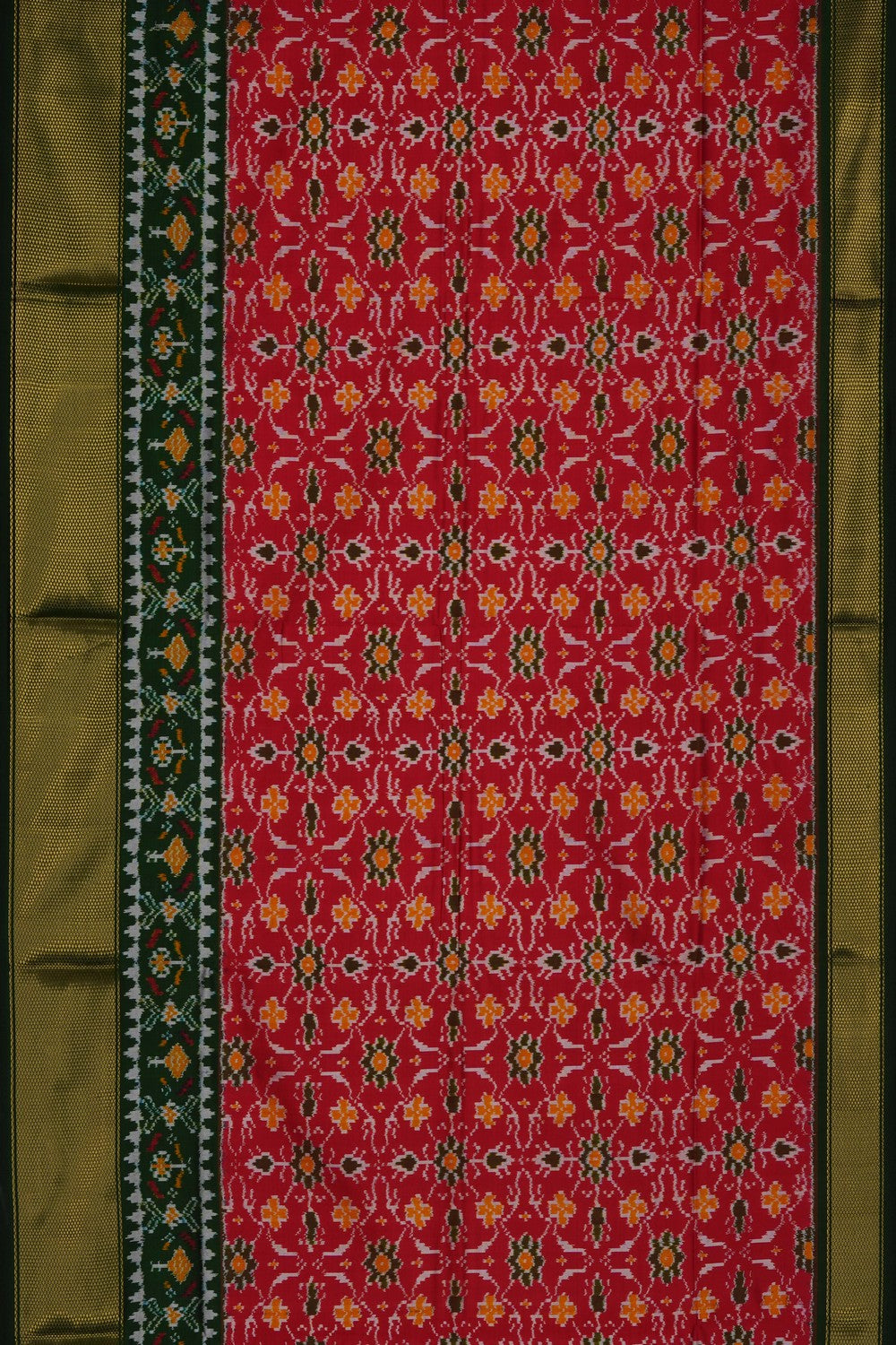Image of Pochampally Ikat Pavada Unstitched Set