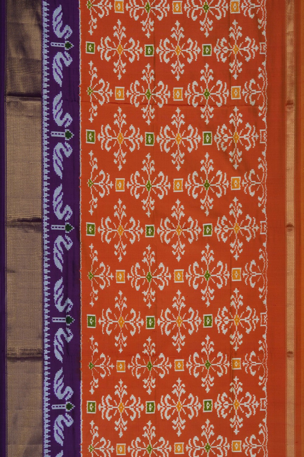 Image of Pochampally Ikat Pavada Unstitched Set